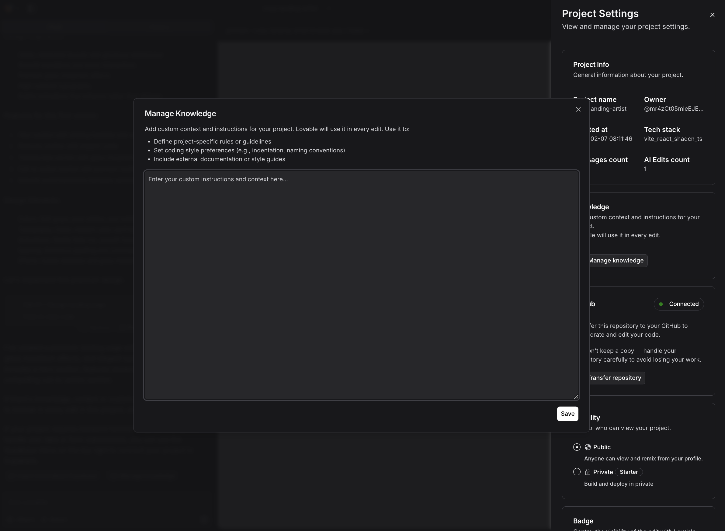Centralized knowledge file